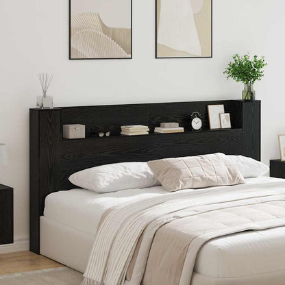 Testiera Rovere Nero 200 x 15 x 103,5 cm Legno multistrato
