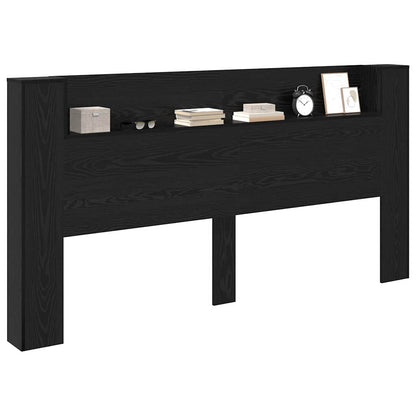 Testiera Rovere Nero 200 x 15 x 103,5 cm Legno multistrato