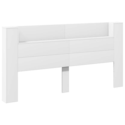 Testiera Bianco 200 x 16,5 x 103,5 cm Legno multistrato