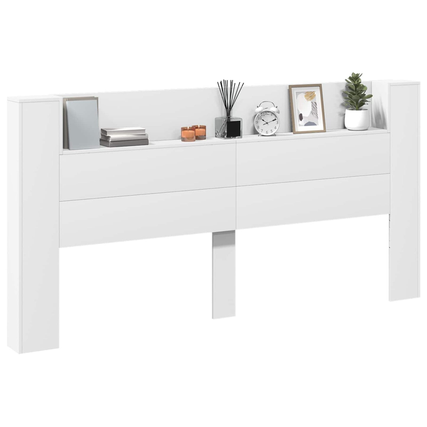 Testiera Bianco 200 x 16,5 x 103,5 cm Legno multistrato