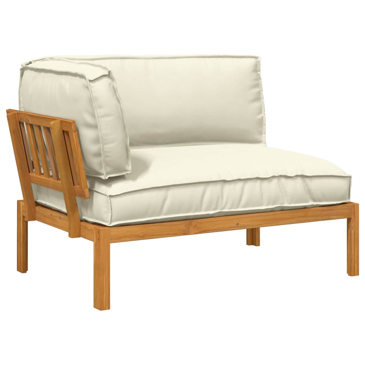 Set di divani Crema 133 x 92 x 69 cm Legno di Acacia Massello