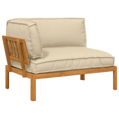 Set di divani Beige 133 x 92 x 69 cm Legno di Acacia Massello