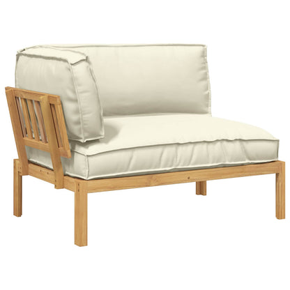 Set di divani Crema 133 x 92 x 69 cm Legno di Acacia Massello