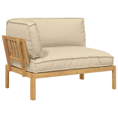 Set di divani Beige 133 x 92 x 69 cm Legno di Acacia Massello
