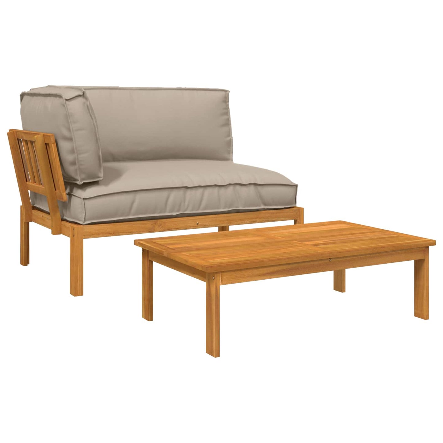 Set di divani con cuscino 2 pcs Talpa Legno di Acacia Massello