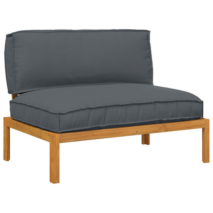 Set di divani con cuscino Antracite 120 x 92 x 69 cm