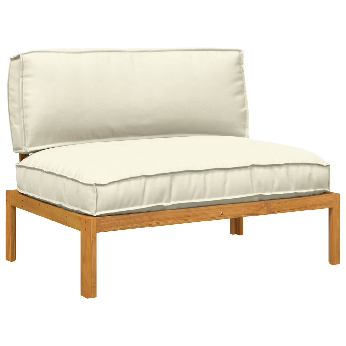 Set di divani Crema 120 x 92 x 69 cm Legno di Acacia Massello