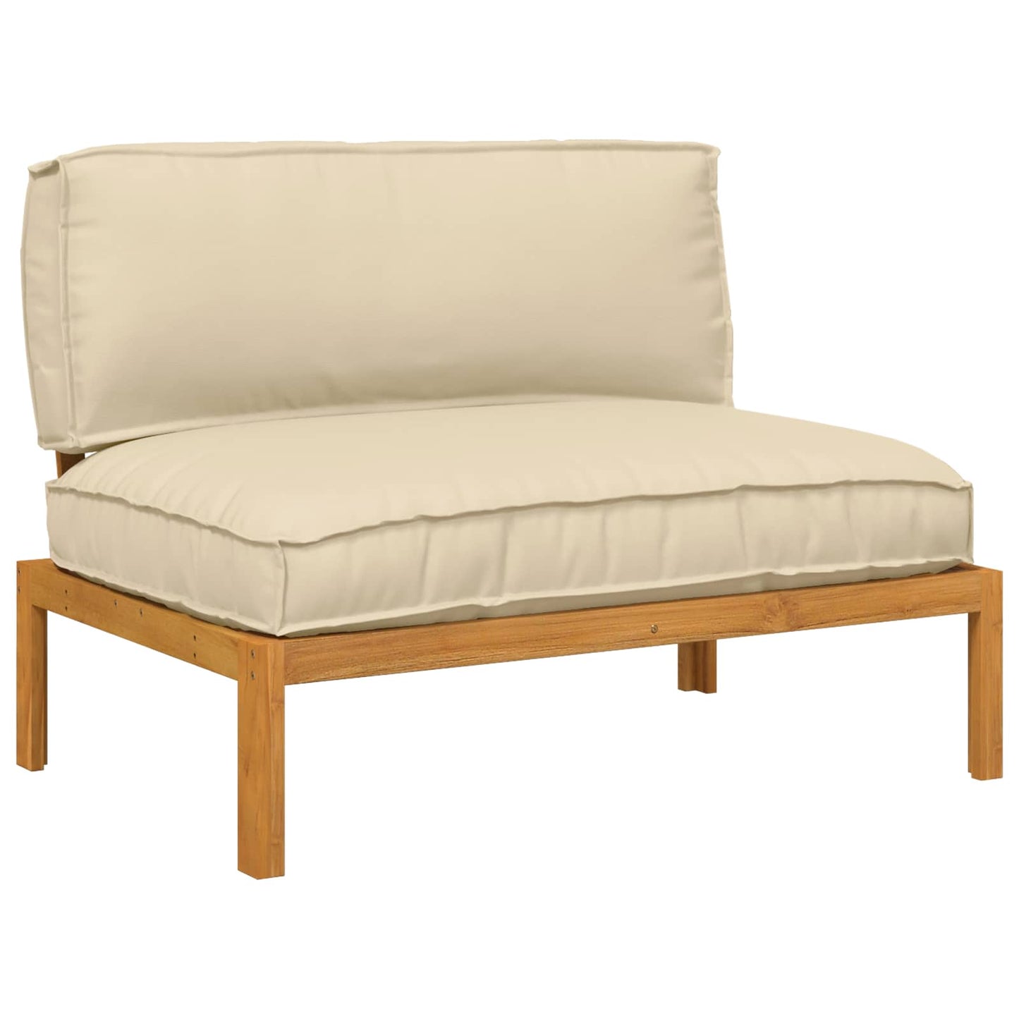 Set di divani Beige 120 x 92 x 69 cm Legno di Acacia Massello