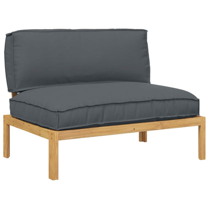 Set di divani con cuscino Antracite 120 x 92 x 69 cm