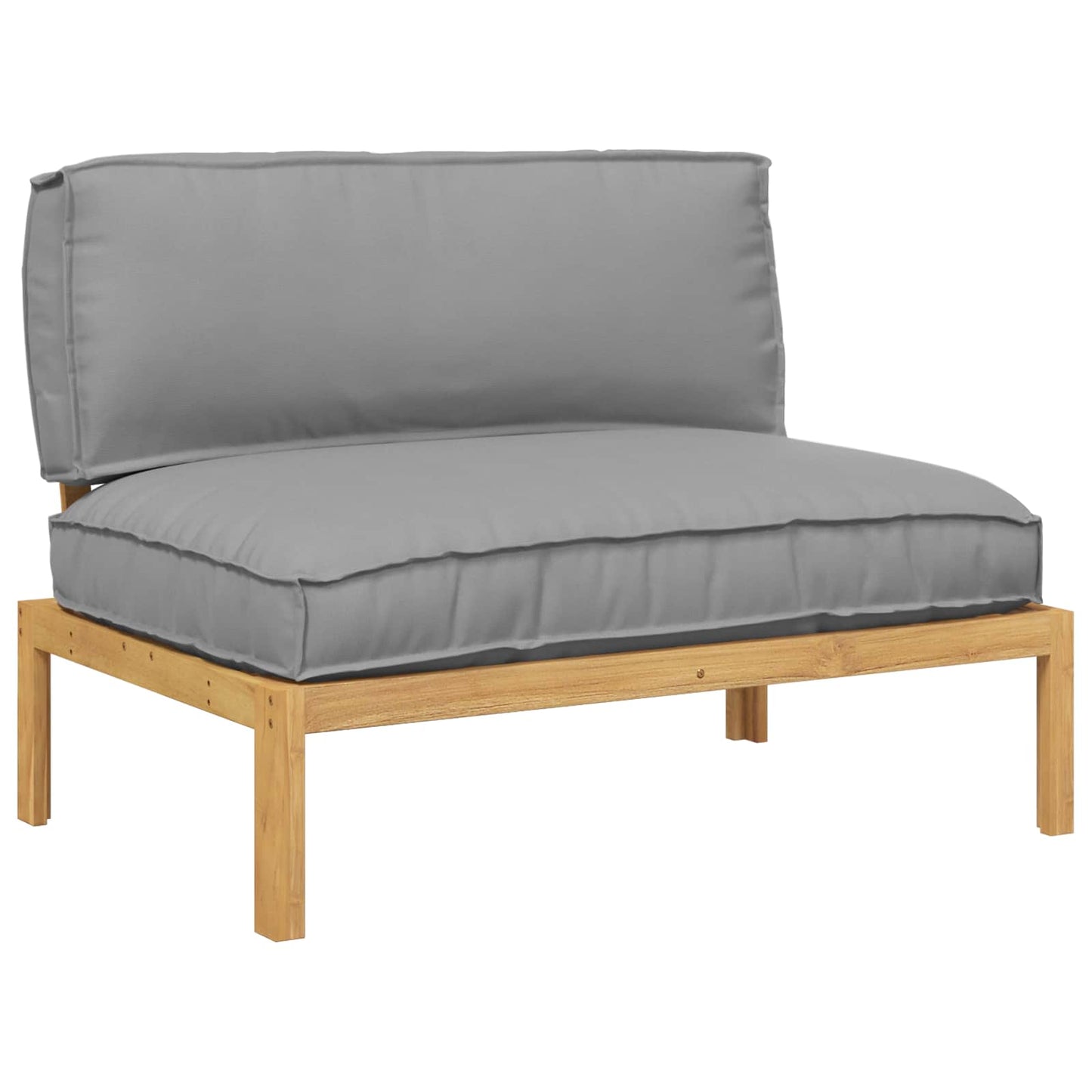 Set di divani Grigio 120 x 92 x 69 cm Legno di Acacia Massello