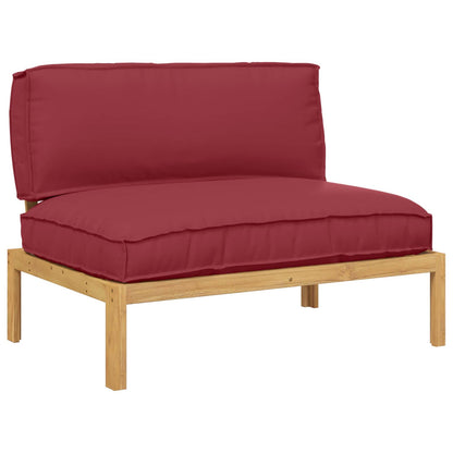 Set di divani con cuscino Rosso Vino 120 x 92 x 69 cm