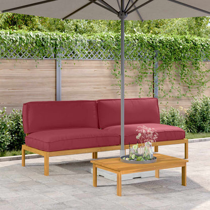 Set di divani con cuscino Rosso Vino 240 x 92 x 69 cm