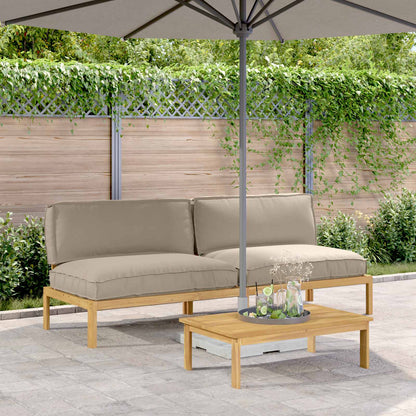Set di divani con cuscino 2 pcs Talpa Legno di Acacia Massello