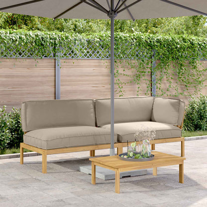 Set di divani con cuscino 3 pcs Talpa Legno di Acacia Massello