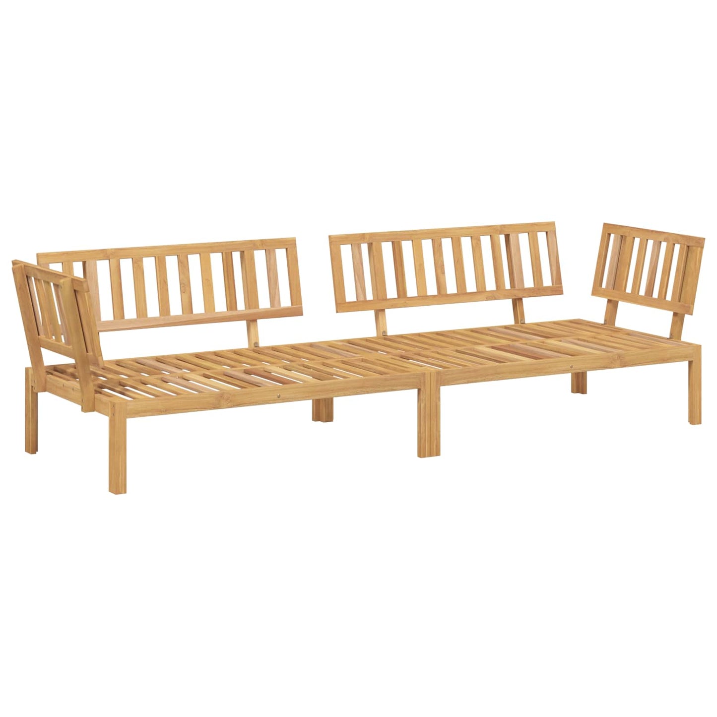 Set di divani 2 pcs Antracite Legno di Acacia Massello
