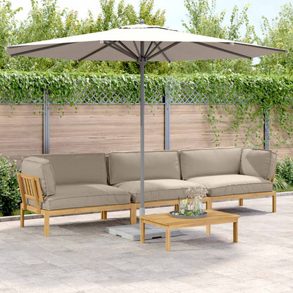 Set di divani con cuscino 4 pcs Talpa Legno di Acacia Massello