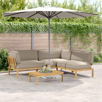 Set di divani con cuscino 4 pcs Talpa Legno di Acacia Massello