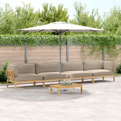 Set di divani con cuscino 5 pcs Talpa Legno di Acacia Massello