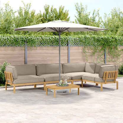 Set di divani con cuscino 5 pcs Talpa Legno di Acacia Massello