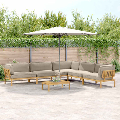Set di divani con cuscino 6 pcs Talpa Legno di Acacia Massello