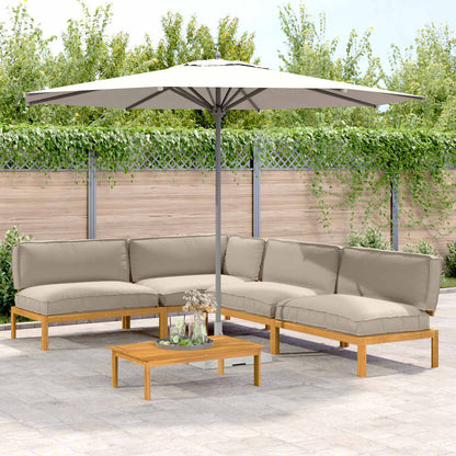 Set di divani con cuscino 5 pcs Talpa Legno di Acacia Massello