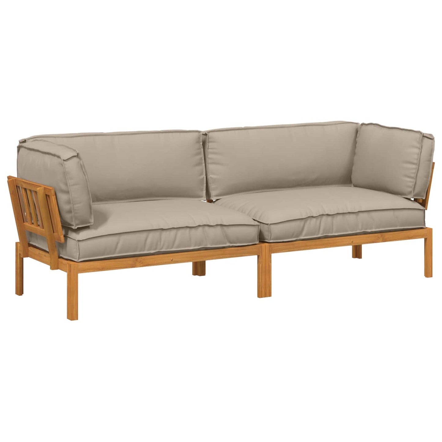 Set di divani con cuscino 2 pcs Talpa Legno di Acacia Massello