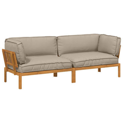 Set di divani con cuscino 2 pcs Talpa Legno di Acacia Massello