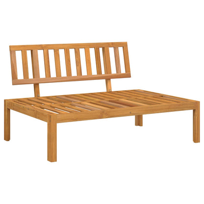 Set di divani con cuscino 4 pcs Beige Legno di Acacia Massello