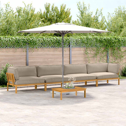 Set di divani con cuscino 5 pcs Talpa Legno di Acacia Massello