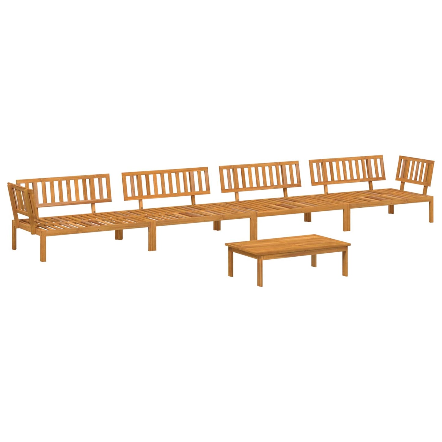 Set di divani con cuscino 5 pcs Talpa Legno di Acacia Massello