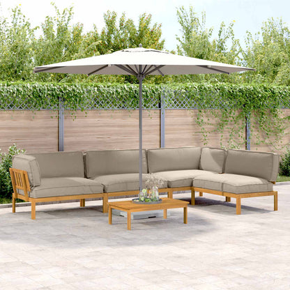 Set di divani con cuscino 5 pcs Talpa Legno di Acacia Massello