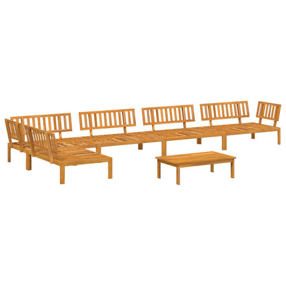 Set di divani con cuscino 6 pcs Talpa Legno di Acacia Massello