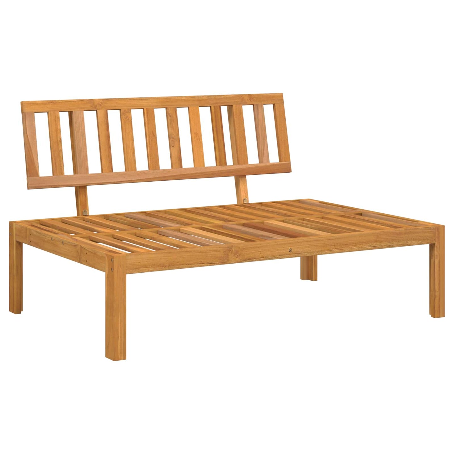 Set di divani con cuscino 6 pcs Beige Legno di Acacia Massello