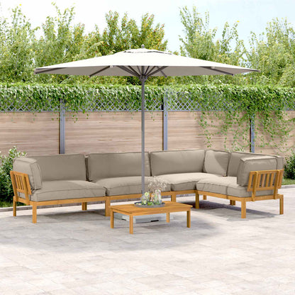 Set di divani con cuscino 5 pcs Talpa Legno di Acacia Massello