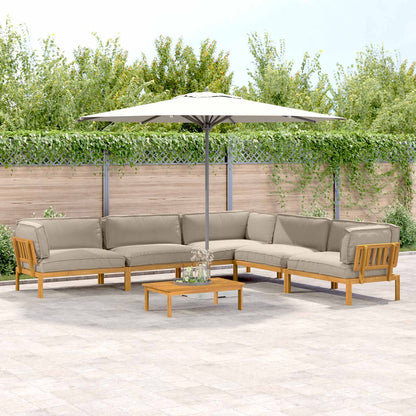 Set di divani con cuscino 6 pcs Talpa Legno di Acacia Massello