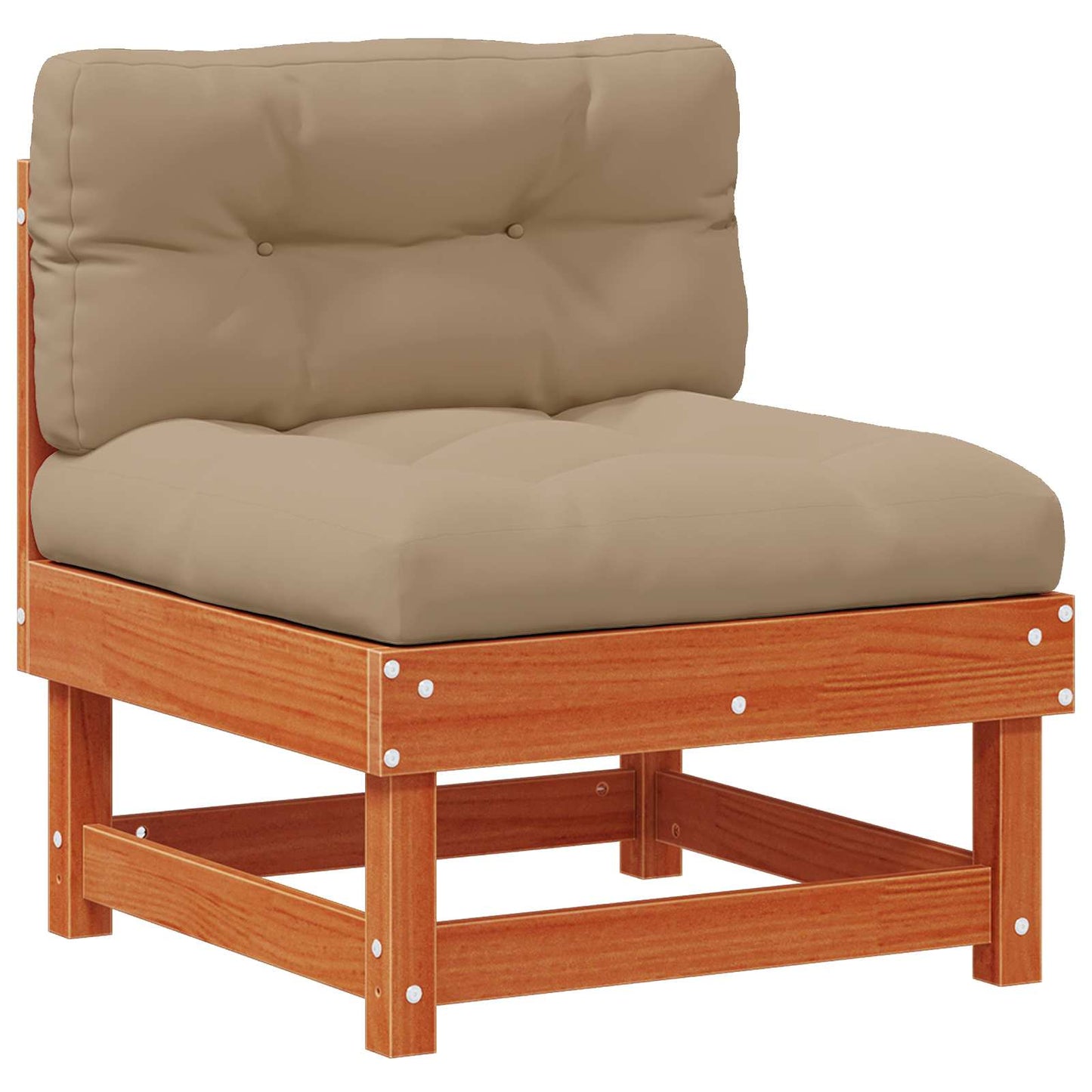 Set Lounge da Giardino 6 pcs Marrone Cera