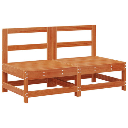 Set Lounge da Giardino 8 pcs Marrone Cera