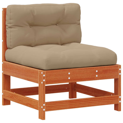 Set Lounge da Giardino 7 pcs Marrone Cera