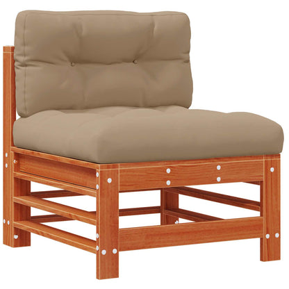 Set Lounge da Giardino 5 pcs Marrone Cera