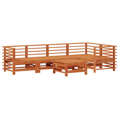 Set Lounge da Giardino 6 pcs Marrone Cera
