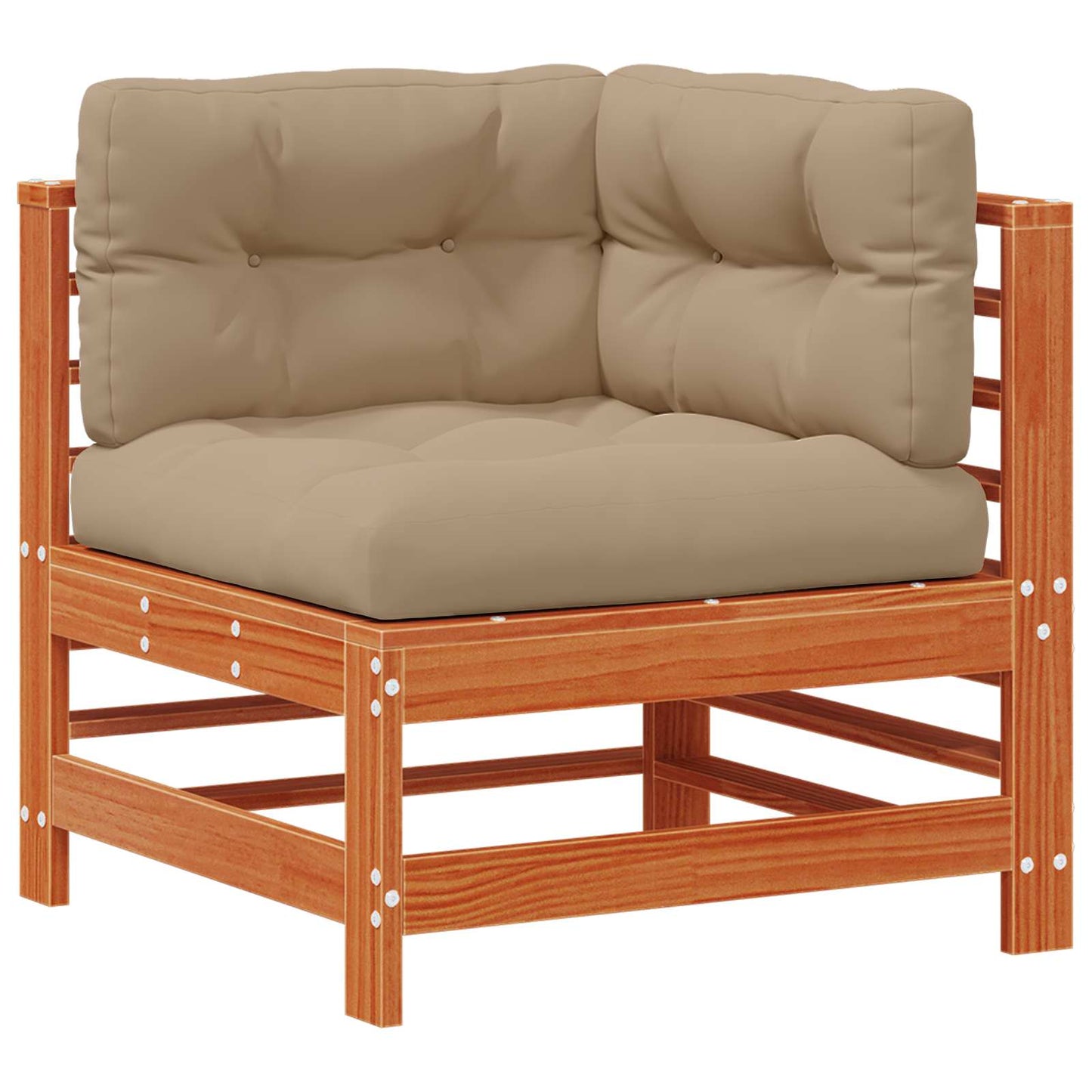 Set Lounge da Giardino 6 pcs Marrone Cera