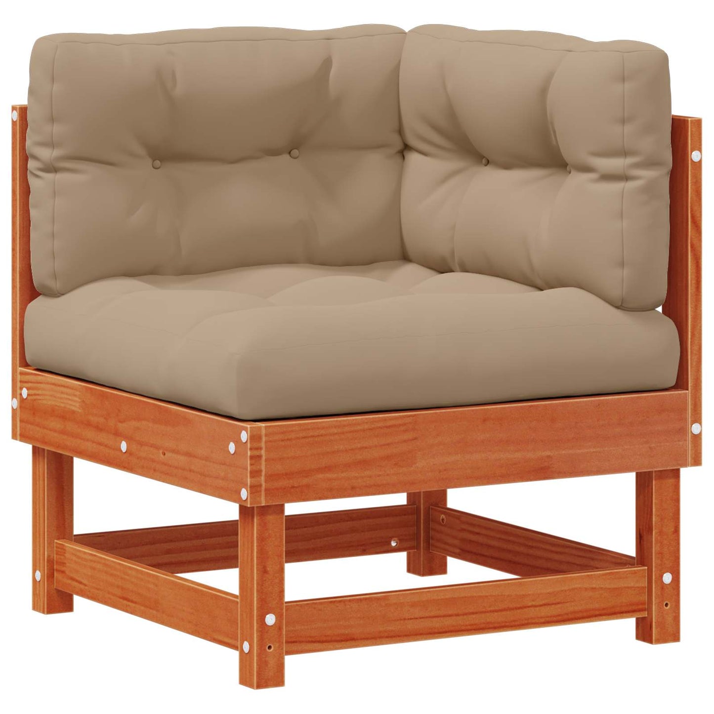 Set Lounge da Giardino 6 pcs Marrone Cera