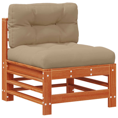 Set Lounge da Giardino 5 pcs Marrone Cera