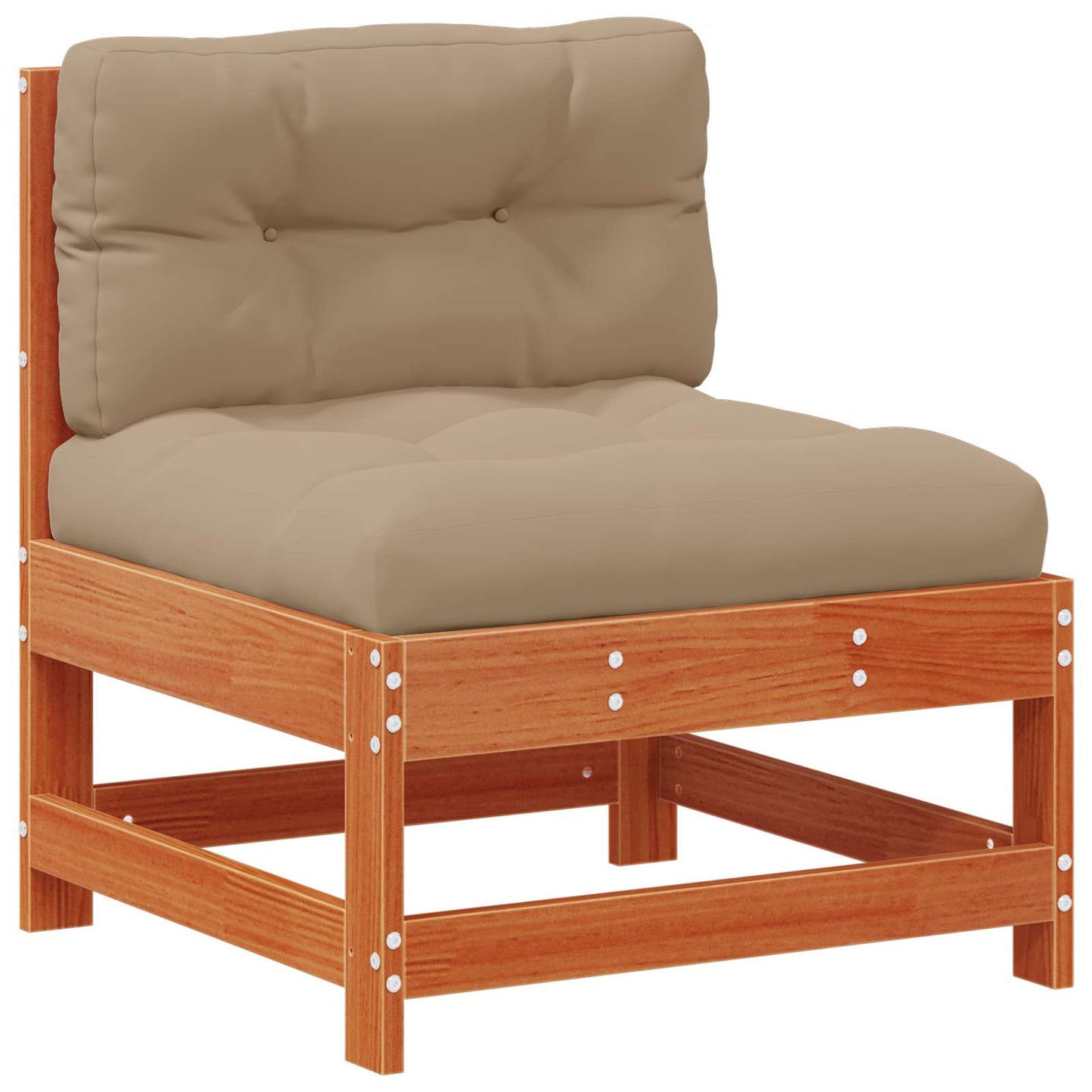 Set Lounge da Giardino 5 pcs Marrone Cera