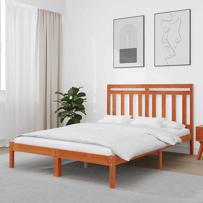 Struttura del letto Marrone cerato 205,5 x 145,5 x 100 cm