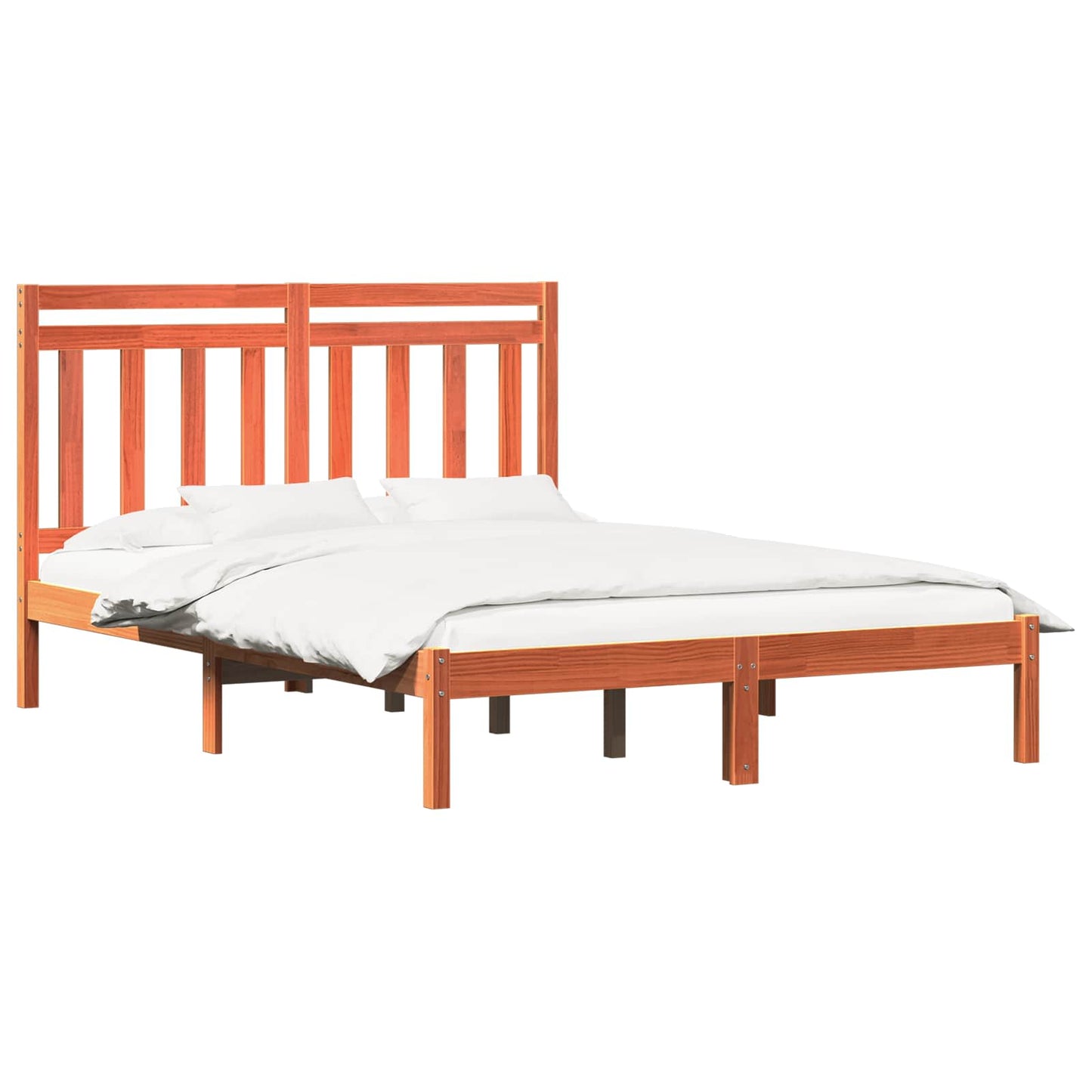 Struttura del letto Marrone cerato 205,5 x 145,5 x 100 cm