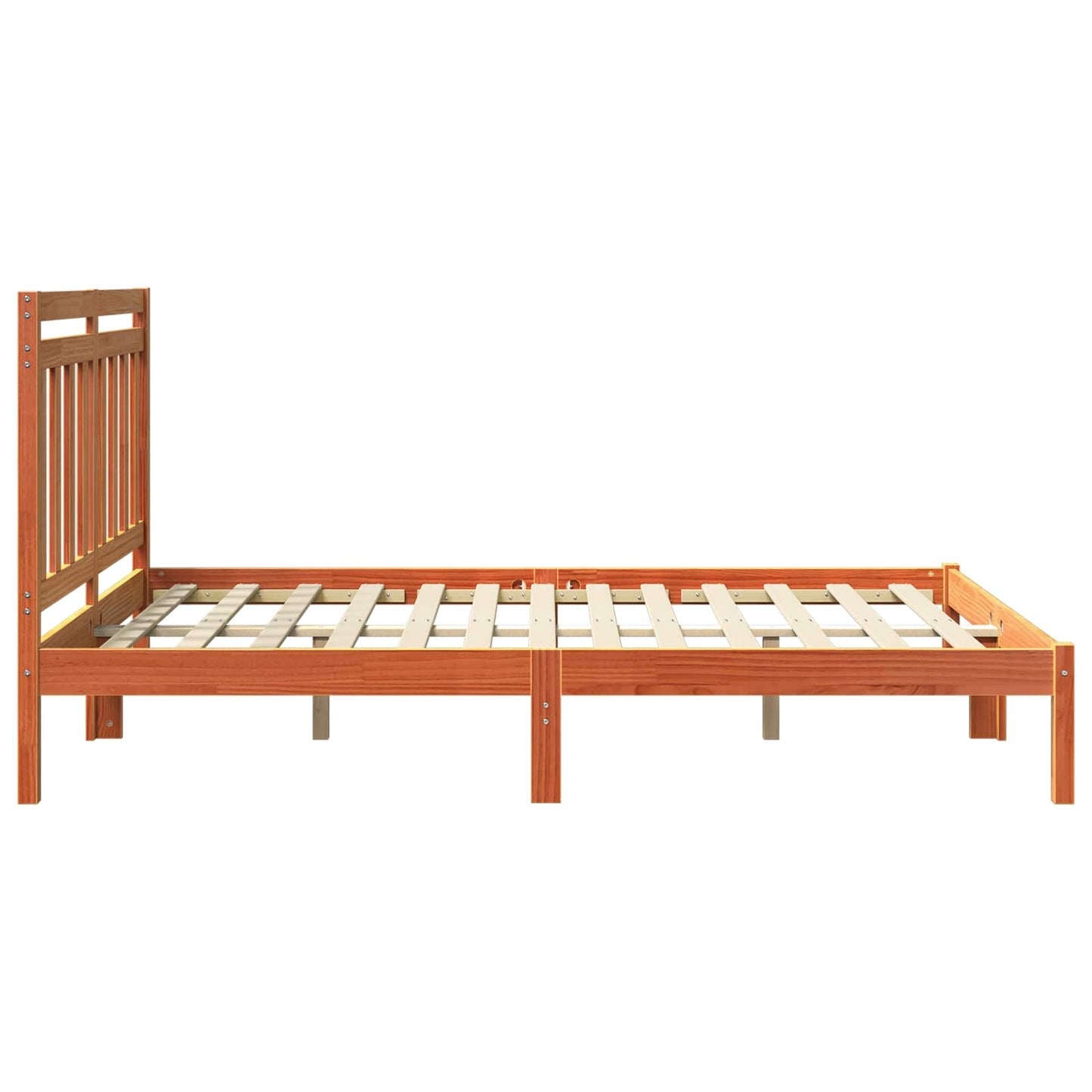 Struttura del letto Marrone cerato 205,5 x 155,5 x 100 cm