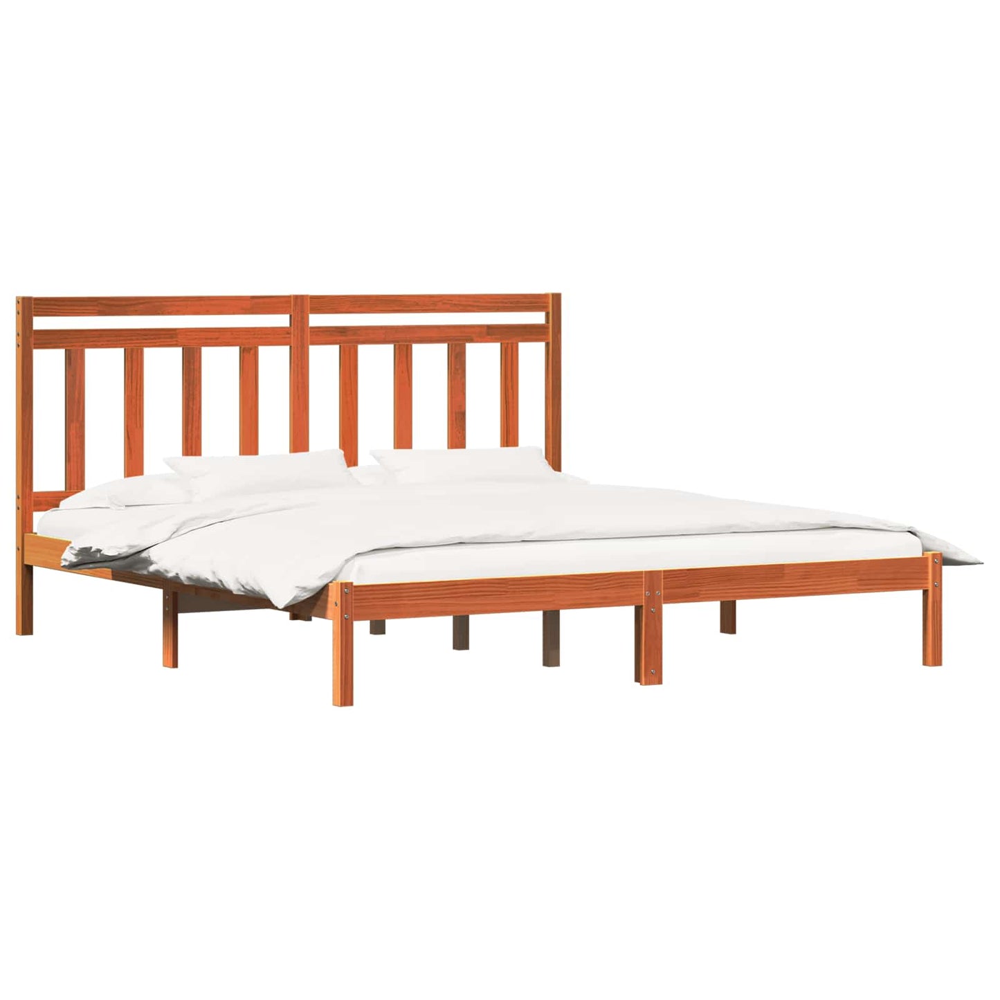 Struttura del letto Marrone cerato 205,5 x 185,5 x 100 cm