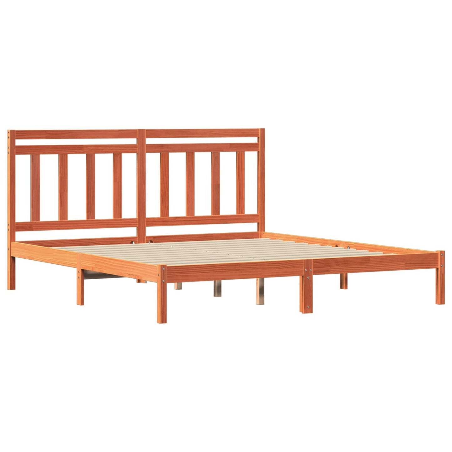 Struttura del letto Marrone cerato 205,5 x 185,5 x 100 cm