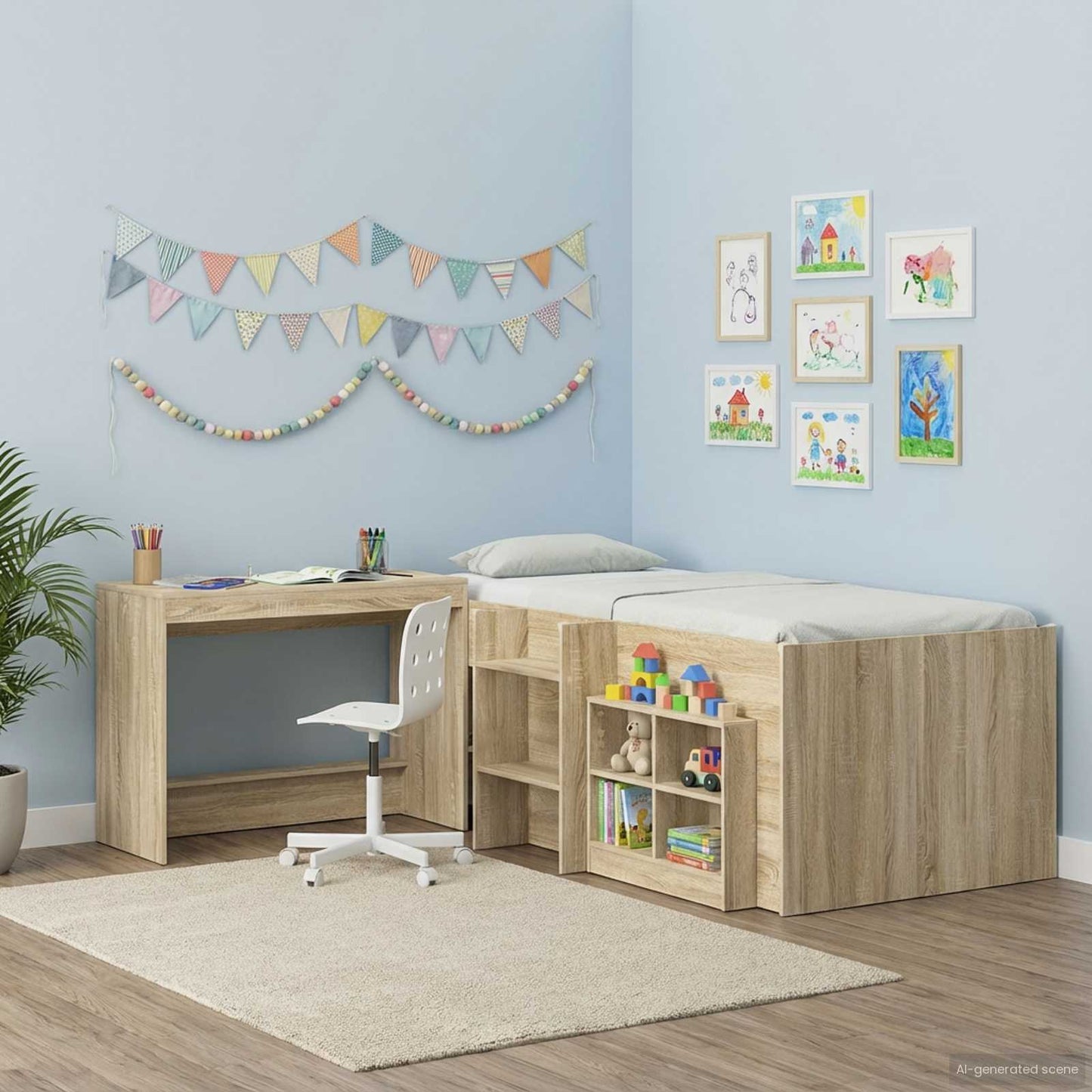 Scrivania Letto Rovere Sonoma 100 x 45 x 75 cm